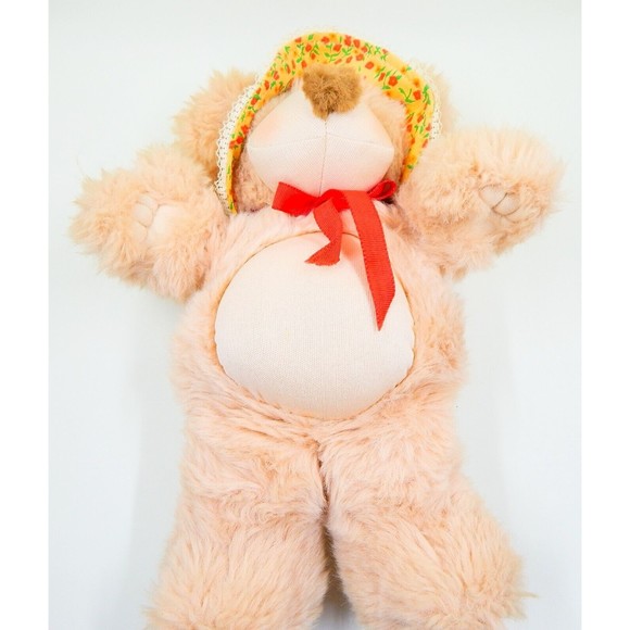 Cuddlin Country Bears Dixie Marchon 1985 Plush Teddy Bear Patchwork Dress 10" - Picture 6 of 9